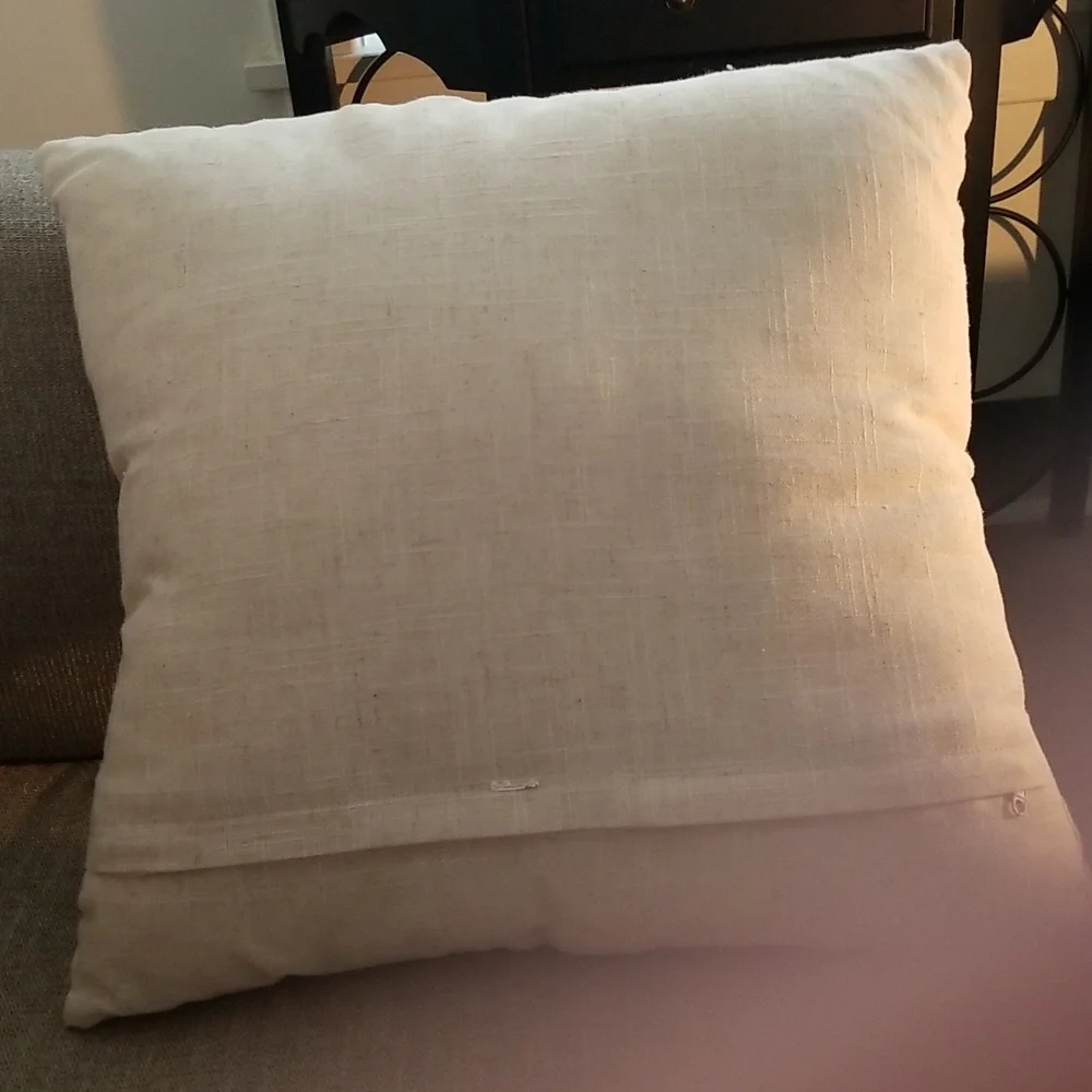 Flax Pinecone Berry Accent Pillow